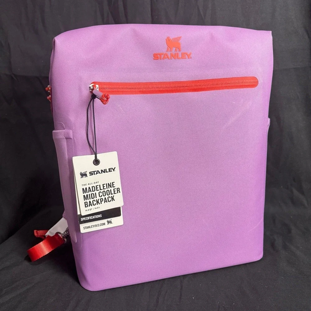 Stanley 20 Cans/14.8qt All Day Madeleine Midi Backpack Cooler - Lilac - Picture 10 of 10
